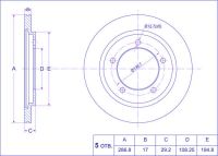 Диск тормозной TG-55211-65D12/RN1140V*Ti•GUAR