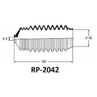 Пыльник рул. рейки RP2042/05-491
