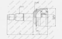 ШРУС TG-7252Z34 / MI-052A34 * Ti-Guar