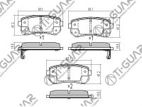 Тормозные колодки TG-3474/PN0436* Ti·GUAR