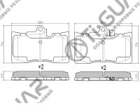 Тормозные колодки TG-4906/PN1547* Ti·GUAR