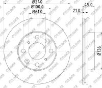 Диск тормозной TG-45251-SR3-A10/RN1375V*TI-GUAR