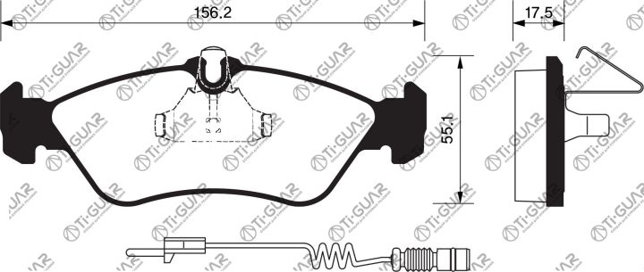 Тормозные колодки TG-1263/PN0169* Ti·GUAR Тормозные колодки TG-1263/PN0169* Ti·GUAR