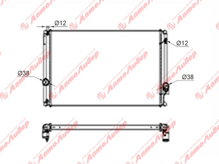 Радиатор BW-001-1216