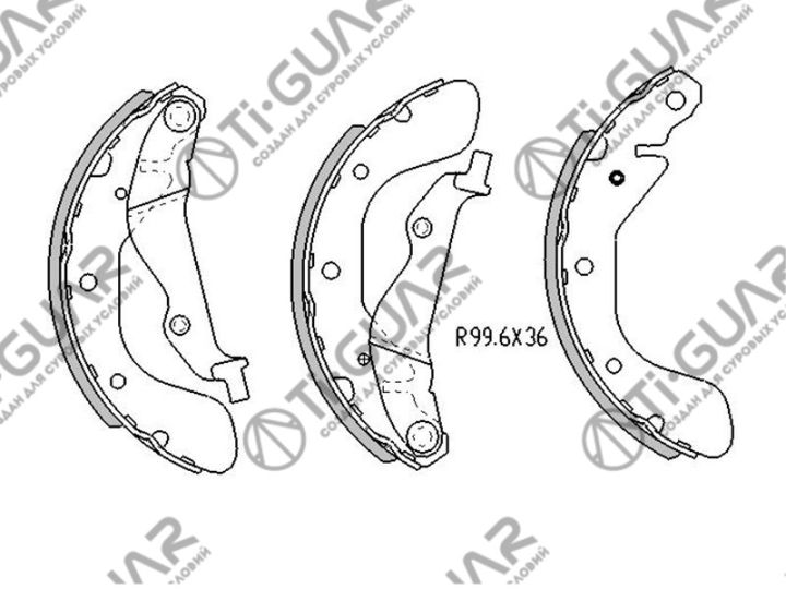 Тормозные колодки TG-8760/FN11174* Ti·GUAR Тормозные колодки TG-8760/FN11174* Ti·GUAR