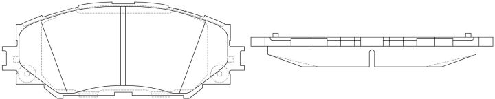 Тормозные колодки BP21524* SB NAGAMOCHI Тормозные колодки BP21524* SB NAGAMOCHI